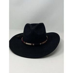Stetson Black Cowboy Hat with Beaded Band